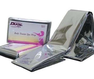 body thermal sheets for heat retention during body wraps and treatments